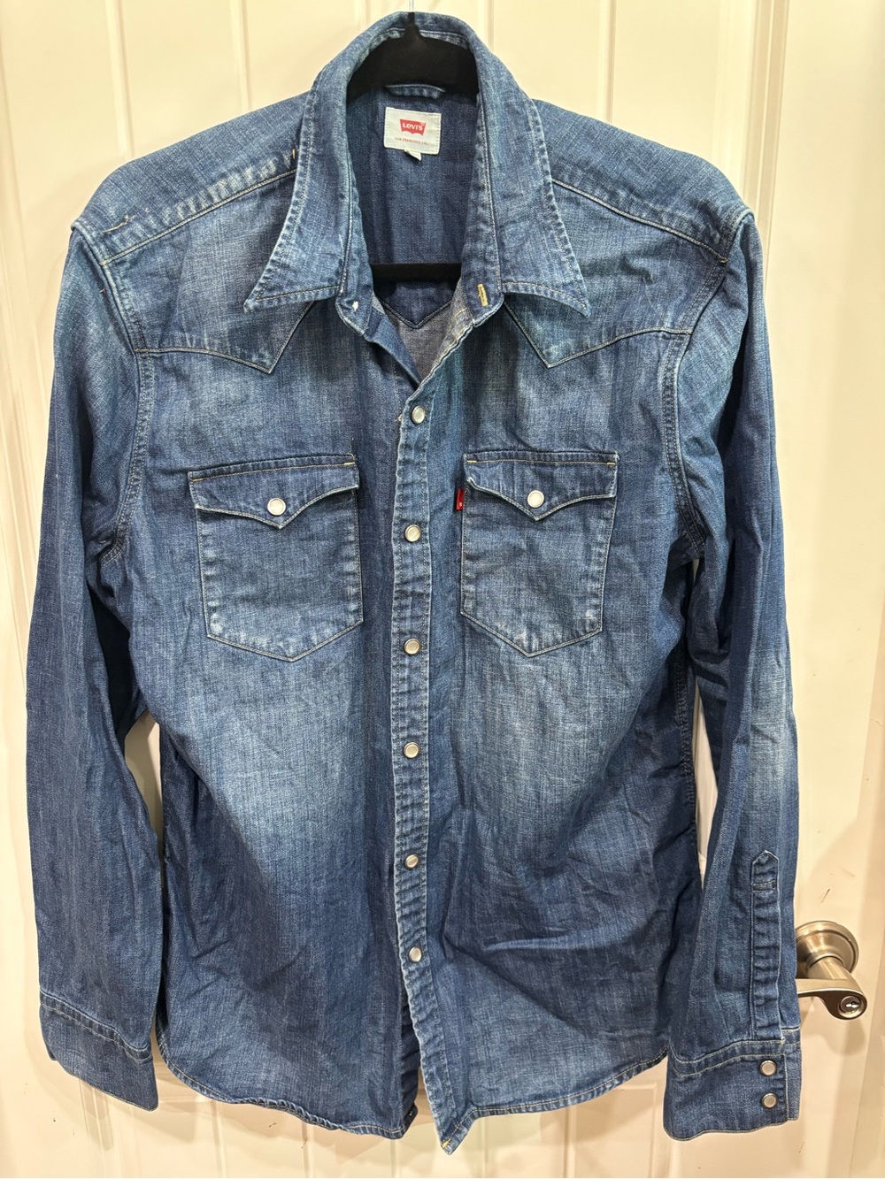 Levi's Vintage-Inspired Blue Denim Western Shirt Jacket